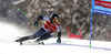 Samu Torsti of Finland skiing in the first run of the men giant slalom race of Audi FIS Alpine skiing World cup in Kranjska Gora, Slovenia. Men giant slalom race of Audi FIS Alpine skiing World cup, was held in Kranjska Gora, Slovenia, on Friday, 4th of March 2016.
