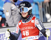 Eemeli Pirinen of Finland reacts in finish of the second run of the men giant slalom race of Audi FIS Alpine skiing World cup in Kranjska Gora, Slovenia. Men giant slalom race of Audi FIS Alpine skiing World cup, was held in Kranjska Gora, Slovenia, on Friday, 4th of March 2016.
