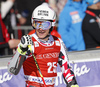 Manuel Feller of Austria reacts in finish of the second run of the men giant slalom race of Audi FIS Alpine skiing World cup in Kranjska Gora, Slovenia. Men giant slalom race of Audi FIS Alpine skiing World cup, was held in Kranjska Gora, Slovenia, on Friday, 4th of March 2016.

