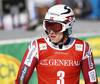 Henrik Kristoffersen of Norway reacts in finish of the second run of the men giant slalom race of Audi FIS Alpine skiing World cup in Kranjska Gora, Slovenia. Men giant slalom race of Audi FIS Alpine skiing World cup, was held in Kranjska Gora, Slovenia, on Friday, 4th of March 2016.
