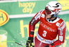 Henrik Kristoffersen of Norway reacts in finish of the second run of the men giant slalom race of Audi FIS Alpine skiing World cup in Kranjska Gora, Slovenia. Men giant slalom race of Audi FIS Alpine skiing World cup, was held in Kranjska Gora, Slovenia, on Friday, 4th of March 2016.
