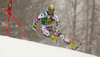 Philipp Schoerghofer of Austria skiing in the first run of the men giant slalom race of Audi FIS Alpine skiing World cup in Kranjska Gora, Slovenia. Men giant slalom race of Audi FIS Alpine skiing World cup, was held in Kranjska Gora, Slovenia, on Saturday, 5th of March 2016.
