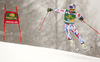 Alexis Pinturault of France skiing in the first run of the men giant slalom race of Audi FIS Alpine skiing World cup in Kranjska Gora, Slovenia. Men giant slalom race of Audi FIS Alpine skiing World cup, was held in Kranjska Gora, Slovenia, on Saturday, 5th of March 2016.
