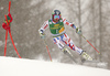 Mathieu Faivre of France skiing in the first run of the men giant slalom race of Audi FIS Alpine skiing World cup in Kranjska Gora, Slovenia. Men giant slalom race of Audi FIS Alpine skiing World cup, was held in Kranjska Gora, Slovenia, on Saturday, 5th of March 2016.
