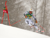 Stefan Luitz of Germany skiing in the first run of the men giant slalom race of Audi FIS Alpine skiing World cup in Kranjska Gora, Slovenia. Men giant slalom race of Audi FIS Alpine skiing World cup, was held in Kranjska Gora, Slovenia, on Saturday, 5th of March 2016.
