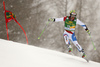 Justin Murisier of Switzerland skiing in the first run of the men giant slalom race of Audi FIS Alpine skiing World cup in Kranjska Gora, Slovenia. Men giant slalom race of Audi FIS Alpine skiing World cup, was held in Kranjska Gora, Slovenia, on Saturday, 5th of March 2016.
