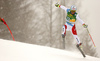 Gino Caviezel of Switzerland skiing in the first run of the men giant slalom race of Audi FIS Alpine skiing World cup in Kranjska Gora, Slovenia. Men giant slalom race of Audi FIS Alpine skiing World cup, was held in Kranjska Gora, Slovenia, on Saturday, 5th of March 2016.
