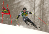 Eemeli Pirinen of Finland skiing in the first run of the men giant slalom race of Audi FIS Alpine skiing World cup in Kranjska Gora, Slovenia. Men giant slalom race of Audi FIS Alpine skiing World cup, was held in Kranjska Gora, Slovenia, on Saturday, 5th of March 2016.
