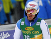 Carlo Janka of Switzerland reacts in finish of the second run of the men giant slalom race of Audi FIS Alpine skiing World cup in Kranjska Gora, Slovenia. Men giant slalom race of Audi FIS Alpine skiing World cup, was held in Kranjska Gora, Slovenia, on Saturday, 5th of March 2016.
