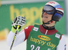 Loic Meillard of Switzerland reacts in finish of the second run of the men giant slalom race of Audi FIS Alpine skiing World cup in Kranjska Gora, Slovenia. Men giant slalom race of Audi FIS Alpine skiing World cup, was held in Kranjska Gora, Slovenia, on Saturday, 5th of March 2016.
