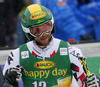 Philipp Schoerghofer of Austria reacts in finish of the second run of the men giant slalom race of Audi FIS Alpine skiing World cup in Kranjska Gora, Slovenia. Men giant slalom race of Audi FIS Alpine skiing World cup, was held in Kranjska Gora, Slovenia, on Saturday, 5th of March 2016.
