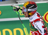 Marcel Hirscher of Austria reacts in finish of the second run of the men giant slalom race of Audi FIS Alpine skiing World cup in Kranjska Gora, Slovenia. Men giant slalom race of Audi FIS Alpine skiing World cup, was held in Kranjska Gora, Slovenia, on Saturday, 5th of March 2016.
