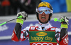Marcel Hirscher of Austria reacts in finish of the second run of the men giant slalom race of Audi FIS Alpine skiing World cup in Kranjska Gora, Slovenia. Men giant slalom race of Audi FIS Alpine skiing World cup, was held in Kranjska Gora, Slovenia, on Saturday, 5th of March 2016.
