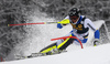 Andre Myhrer of Sweden skiing in the first run of the men slalom race of Audi FIS Alpine skiing World cup in Kranjska Gora, Slovenia. Men slalom race of Audi FIS Alpine skiing World cup, was held in Kranjska Gora, Slovenia, on Sunday, 6th of March 2016.
