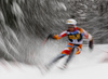 Naoki Yuasa of Japan skiing in the first run of the men slalom race of Audi FIS Alpine skiing World cup in Kranjska Gora, Slovenia. Men slalom race of Audi FIS Alpine skiing World cup, was held in Kranjska Gora, Slovenia, on Sunday, 6th of March 2016.
