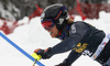 Joonas Rasanen of Finland skiing in the first run of the men slalom race of Audi FIS Alpine skiing World cup in Kranjska Gora, Slovenia. Men slalom race of Audi FIS Alpine skiing World cup, was held in Kranjska Gora, Slovenia, on Sunday, 6th of March 2016.
