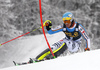 Felix Neureuther of Germany skiing in the first run of the men slalom race of Audi FIS Alpine skiing World cup in Kranjska Gora, Slovenia. Men slalom race of Audi FIS Alpine skiing World cup, was held in Kranjska Gora, Slovenia, on Sunday, 6th of March 2016.
