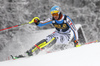 Felix Neureuther of Germany skiing in the first run of the men slalom race of Audi FIS Alpine skiing World cup in Kranjska Gora, Slovenia. Men slalom race of Audi FIS Alpine skiing World cup, was held in Kranjska Gora, Slovenia, on Sunday, 6th of March 2016.
