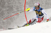 Daniel Yule of Switzerland skiing in the first run of the men slalom race of Audi FIS Alpine skiing World cup in Kranjska Gora, Slovenia. Men slalom race of Audi FIS Alpine skiing World cup, was held in Kranjska Gora, Slovenia, on Sunday, 6th of March 2016.
