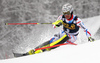 Julien Lizeroux of France skiing in the first run of the men slalom race of Audi FIS Alpine skiing World cup in Kranjska Gora, Slovenia. Men slalom race of Audi FIS Alpine skiing World cup, was held in Kranjska Gora, Slovenia, on Sunday, 6th of March 2016.
