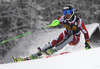 Sebastian Foss-Solevaag of Norway skiing in the first run of the men slalom race of Audi FIS Alpine skiing World cup in Kranjska Gora, Slovenia. Men slalom race of Audi FIS Alpine skiing World cup, was held in Kranjska Gora, Slovenia, on Sunday, 6th of March 2016.
