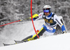 Anton Lahdenperae of Sweden skiing in the first run of the men slalom race of Audi FIS Alpine skiing World cup in Kranjska Gora, Slovenia. Men slalom race of Audi FIS Alpine skiing World cup, was held in Kranjska Gora, Slovenia, on Sunday, 6th of March 2016.
