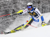 Anton Lahdenperae of Sweden skiing in the first run of the men slalom race of Audi FIS Alpine skiing World cup in Kranjska Gora, Slovenia. Men slalom race of Audi FIS Alpine skiing World cup, was held in Kranjska Gora, Slovenia, on Sunday, 6th of March 2016.
