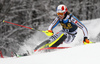 Linus Strasser of Germany skiing in the first run of the men slalom race of Audi FIS Alpine skiing World cup in Kranjska Gora, Slovenia. Men slalom race of Audi FIS Alpine skiing World cup, was held in Kranjska Gora, Slovenia, on Sunday, 6th of March 2016.
