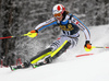 Linus Strasser of Germany skiing in the first run of the men slalom race of Audi FIS Alpine skiing World cup in Kranjska Gora, Slovenia. Men slalom race of Audi FIS Alpine skiing World cup, was held in Kranjska Gora, Slovenia, on Sunday, 6th of March 2016.
