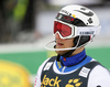 Anton Lahdenperae of Sweden reacts in finish of the second run of the men slalom race of Audi FIS Alpine skiing World cup in Kranjska Gora, Slovenia. Men slalom race of Audi FIS Alpine skiing World cup, was held in Kranjska Gora, Slovenia, on Sunday, 6th of March 2016.
