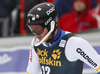 Andre Myhrer of Sweden reacts in finish of the second run of the men slalom race of Audi FIS Alpine skiing World cup in Kranjska Gora, Slovenia. Men slalom race of Audi FIS Alpine skiing World cup, was held in Kranjska Gora, Slovenia, on Sunday, 6th of March 2016.
