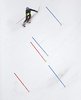 Stefano Gross of Italy skiing in the second run of the men slalom race of Audi FIS Alpine skiing World cup in Kranjska Gora, Slovenia. Men slalom race of Audi FIS Alpine skiing World cup, was held in Kranjska Gora, Slovenia, on Sunday, 6th of March 2016.
