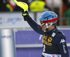 Stefano Gross of Italy reacts in finish of the second run of the men slalom race of Audi FIS Alpine skiing World cup in Kranjska Gora, Slovenia. Men slalom race of Audi FIS Alpine skiing World cup, was held in Kranjska Gora, Slovenia, on Sunday, 6th of March 2016.
