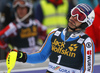 Fritz Dopfer of Germany reacts in finish of the second run of the men slalom race of Audi FIS Alpine skiing World cup in Kranjska Gora, Slovenia. Men slalom race of Audi FIS Alpine skiing World cup, was held in Kranjska Gora, Slovenia, on Sunday, 6th of March 2016.
