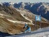 Nina Loeseth of Norway skiing in the first run of the women opening giant slalom race of the new season of the Audi FIS Alpine skiing World cup in Soelden, Austria. First women giant slalom race of the season 2016-2017 of the Audi FIS Alpine skiing World cup, was held on Rettenbach glacier above Soelden, Austria, on Saturday, 22nd of October 2016.
