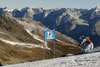 Eva-Maria Brem of Austria skiing in the first run of the women opening giant slalom race of the new season of the Audi FIS Alpine skiing World cup in Soelden, Austria. First women giant slalom race of the season 2016-2017 of the Audi FIS Alpine skiing World cup, was held on Rettenbach glacier above Soelden, Austria, on Saturday, 22nd of October 2016.
