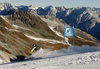 Tina Weirather of Liechtenstein skiing in the first run of the women opening giant slalom race of the new season of the Audi FIS Alpine skiing World cup in Soelden, Austria. First women giant slalom race of the season 2016-2017 of the Audi FIS Alpine skiing World cup, was held on Rettenbach glacier above Soelden, Austria, on Saturday, 22nd of October 2016.
