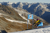 Frida Hansdotter of Sweden skiing in the first run of the women opening giant slalom race of the new season of the Audi FIS Alpine skiing World cup in Soelden, Austria. First women giant slalom race of the season 2016-2017 of the Audi FIS Alpine skiing World cup, was held on Rettenbach glacier above Soelden, Austria, on Saturday, 22nd of October 2016.
