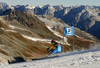 Frida Hansdotter of Sweden skiing in the first run of the women opening giant slalom race of the new season of the Audi FIS Alpine skiing World cup in Soelden, Austria. First women giant slalom race of the season 2016-2017 of the Audi FIS Alpine skiing World cup, was held on Rettenbach glacier above Soelden, Austria, on Saturday, 22nd of October 2016.
