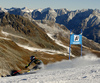 Marta Bassino of Italy skiing in the first run of the women opening giant slalom race of the new season of the Audi FIS Alpine skiing World cup in Soelden, Austria. First women giant slalom race of the season 2016-2017 of the Audi FIS Alpine skiing World cup, was held on Rettenbach glacier above Soelden, Austria, on Saturday, 22nd of October 2016.
