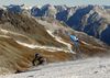 Tessa Worley of France skiing in the first run of the women opening giant slalom race of the new season of the Audi FIS Alpine skiing World cup in Soelden, Austria. First women giant slalom race of the season 2016-2017 of the Audi FIS Alpine skiing World cup, was held on Rettenbach glacier above Soelden, Austria, on Saturday, 22nd of October 2016.
