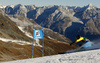 Kajsa Kling of Sweden skiing in the first run of the women opening giant slalom race of the new season of the Audi FIS Alpine skiing World cup in Soelden, Austria. First women giant slalom race of the season 2016-2017 of the Audi FIS Alpine skiing World cup, was held on Rettenbach glacier above Soelden, Austria, on Saturday, 22nd of October 2016.
