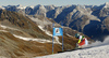 Wendy Holdener of Switzerland skiing in the first run of the women opening giant slalom race of the new season of the Audi FIS Alpine skiing World cup in Soelden, Austria. First women giant slalom race of the season 2016-2017 of the Audi FIS Alpine skiing World cup, was held on Rettenbach glacier above Soelden, Austria, on Saturday, 22nd of October 2016.
