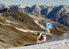 Wendy Holdener of Switzerland skiing in the first run of the women opening giant slalom race of the new season of the Audi FIS Alpine skiing World cup in Soelden, Austria. First women giant slalom race of the season 2016-2017 of the Audi FIS Alpine skiing World cup, was held on Rettenbach glacier above Soelden, Austria, on Saturday, 22nd of October 2016.
