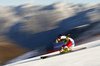 Simone Wild of Switzerland skiing in the first run of the women opening giant slalom race of the new season of the Audi FIS Alpine skiing World cup in Soelden, Austria. First women giant slalom race of the season 2016-2017 of the Audi FIS Alpine skiing World cup, was held on Rettenbach glacier above Soelden, Austria, on Saturday, 22nd of October 2016.
