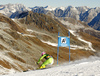 Tina Robnik of Slovenia skiing in the first run of the women opening giant slalom race of the new season of the Audi FIS Alpine skiing World cup in Soelden, Austria. First women giant slalom race of the season 2016-2017 of the Audi FIS Alpine skiing World cup, was held on Rettenbach glacier above Soelden, Austria, on Saturday, 22nd of October 2016.
