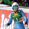 Nina Loeseth of Norway reacts in the finish of the second run of the women opening giant slalom race of the new season of the Audi FIS Alpine skiing World cup in Soelden, Austria. First women giant slalom race of the season 2016-2017 of the Audi FIS Alpine skiing World cup, was held on Rettenbach glacier above Soelden, Austria, on Saturday, 22nd of October 2016.
