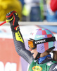 Third placed Marta Bassino of Italy reacts in the finish of the second run of the women opening giant slalom race of the new season of the Audi FIS Alpine skiing World cup in Soelden, Austria. First women giant slalom race of the season 2016-2017 of the Audi FIS Alpine skiing World cup, was held on Rettenbach glacier above Soelden, Austria, on Saturday, 22nd of October 2016.
