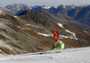 Zan Kranjec of Slovenia skiing in the first run of the men opening giant slalom race of the new season of the Audi FIS Alpine skiing World cup in Soelden, Austria. First men giant slalom race of the season 2016-2017 of the Audi FIS Alpine skiing World cup, was held on Rettenbach glacier above Soelden, Austria, on Sunday, 23rd of October 2016.
