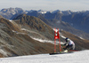 Mathieu Faivre of France skiing in the first run of the men opening giant slalom race of the new season of the Audi FIS Alpine skiing World cup in Soelden, Austria. First men giant slalom race of the season 2016-2017 of the Audi FIS Alpine skiing World cup, was held on Rettenbach glacier above Soelden, Austria, on Sunday, 23rd of October 2016.
